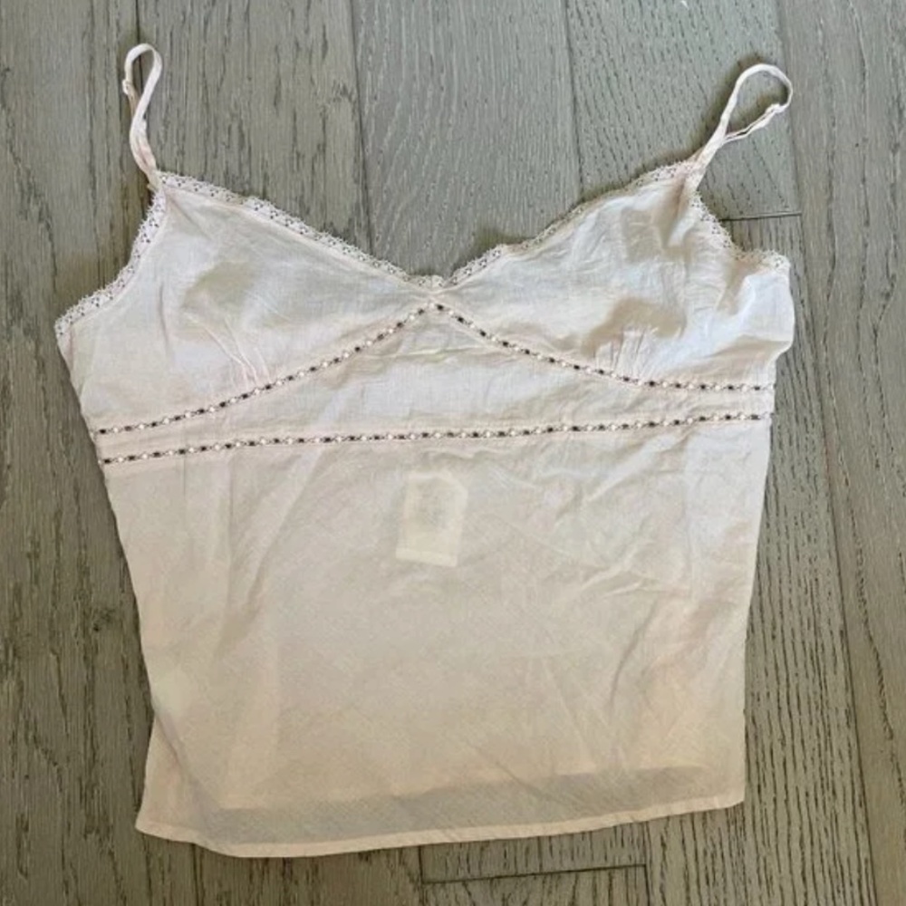 VINTAGE Hollister Lace Tank Cami Cami Tank Top Strappy new rare Y2K